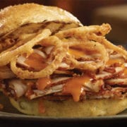 Smoked Porkloin Sandwich with Onion Rings