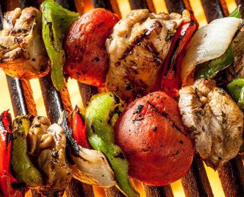 Grilled Chicken Fajita Skewers