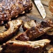 Baby Back Ribs with Apple-Bourbon Barbecue Sauce