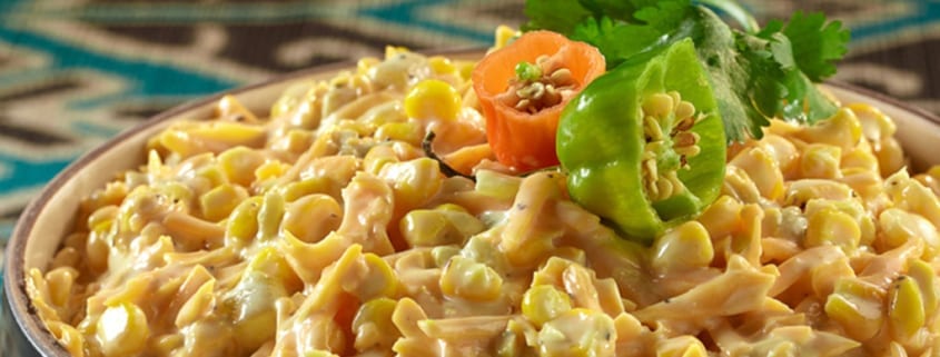 Roasted Corn and Green Chili Cheese Spread