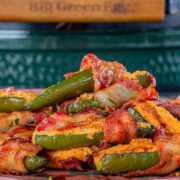 Big Green Egg Bacon Wrapped Jalapeño Poppers