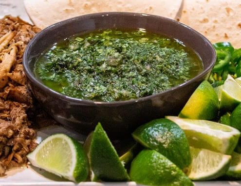 Braised Carnitas with Chimichurri Sauce560