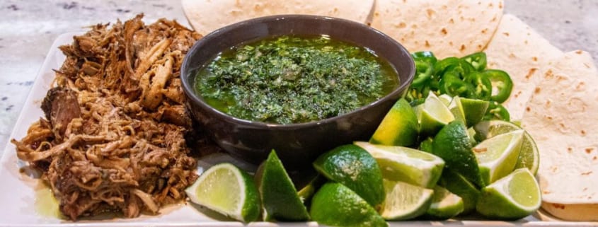 Braised Carnitas with Chimichurri Sauce560