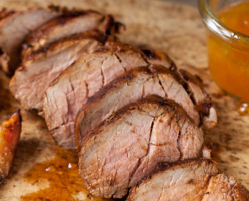 Bourbon Glazed Pork Tenderloin