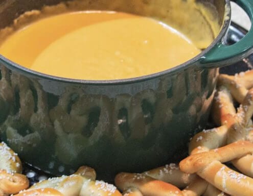 Big Green Egg Beer Cheese Dip