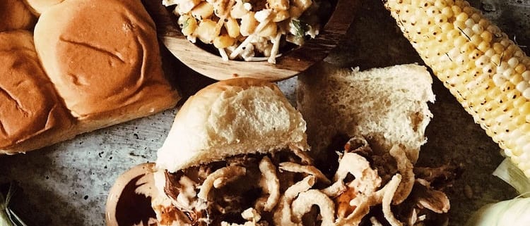 Pork Sliders and Street Corn Salad