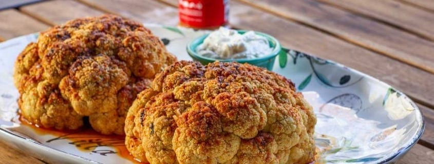 Spicy Whole Roasted Cauliflower