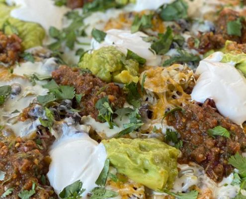 Pulled Pork Nachos with Fire-Roasted Salsa