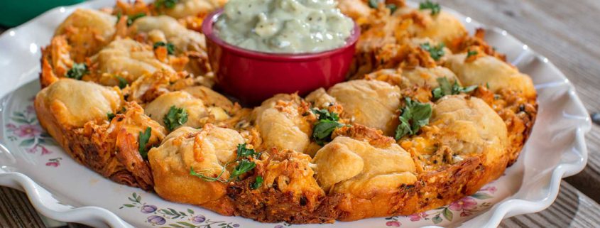 Buffalo Chicken Pull-Apart Bread