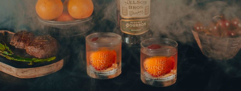 Smoked Cherry Old Fashioned Cocktail