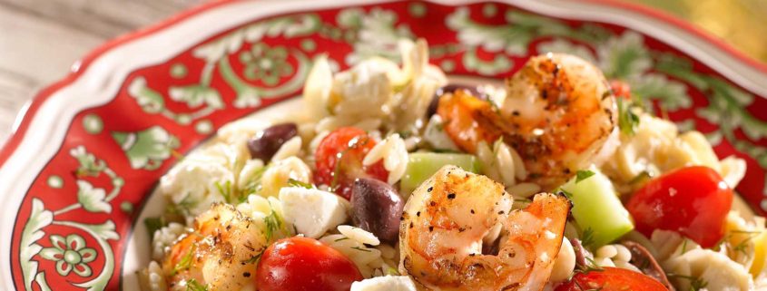 Greek Shrimp & Orzo Salad