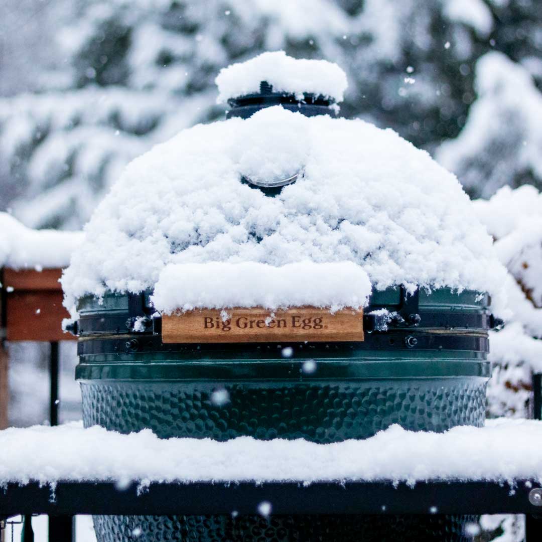 Egg with snow