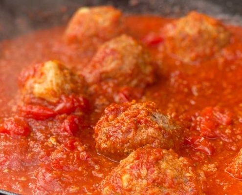 Italian Spaghetti Sauce and Meatballs