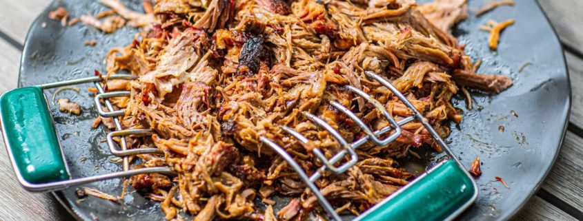 Barbecued Pork Shoulder with Carolina Sauce