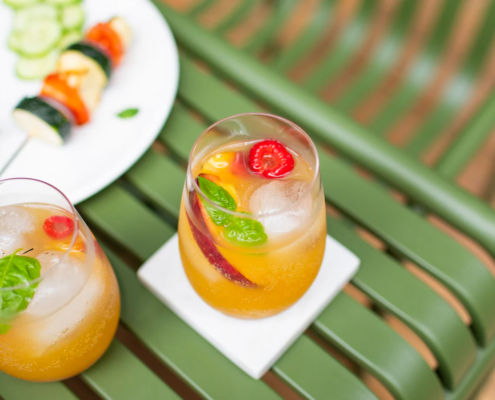 Grilled Peach Sangria