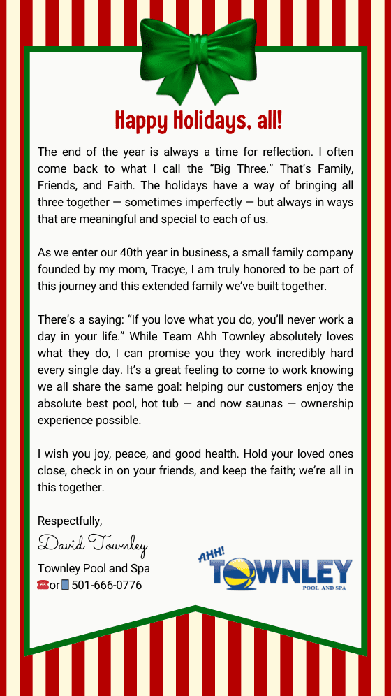 Townley holiday message
