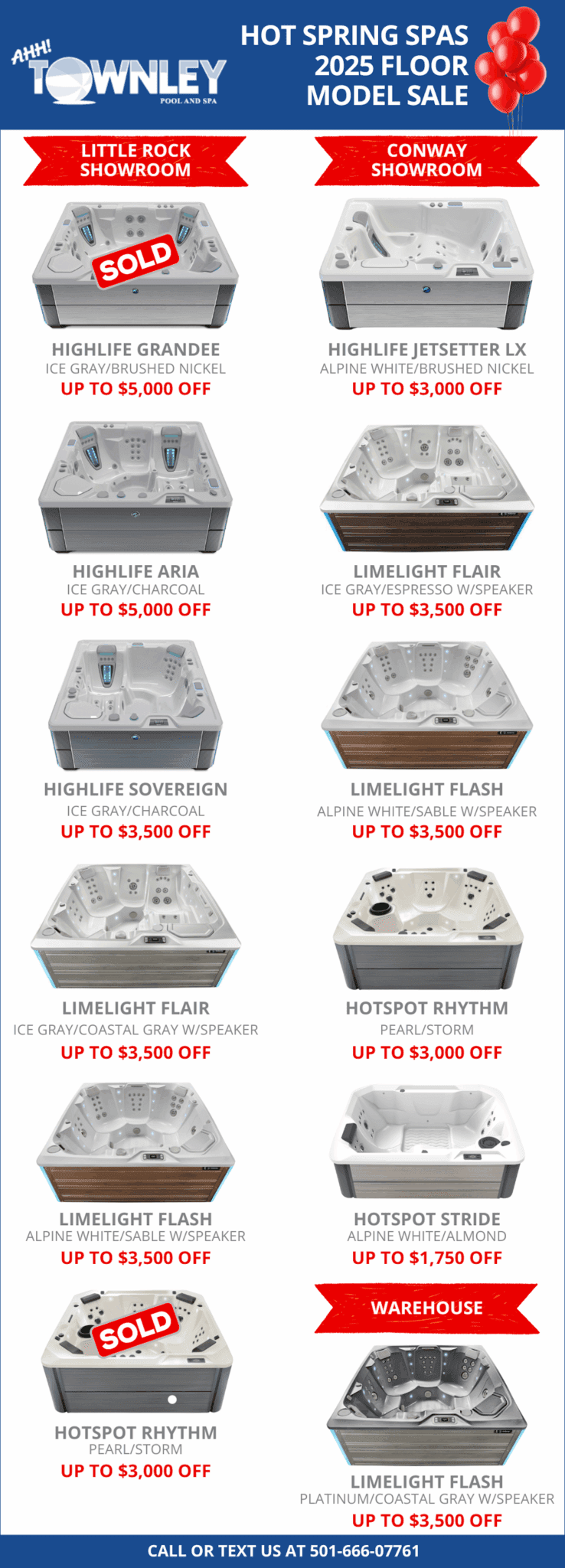 Townley 2025 FLOOR MODEL SALE